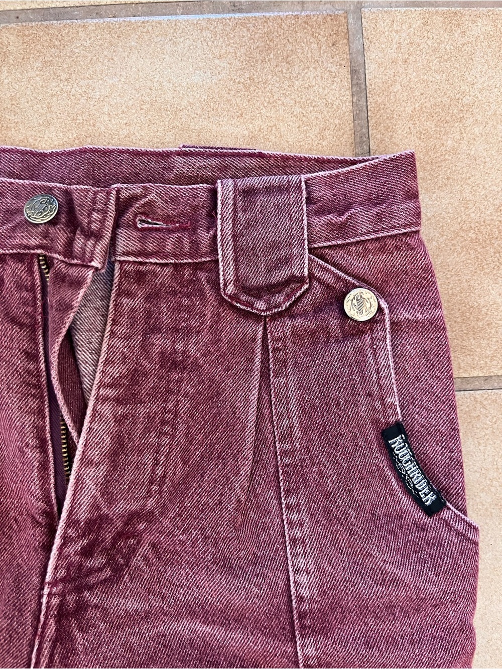 Vintage style roughrider jeans